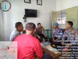 Pelaksanaan Program Jumat Curhat Kapolsek Gerung, Sambangi Kediaman Camat Gerung