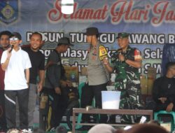 Babinsa Kuripan Selatan Kawal Perayaan HUT Pertama Dusun Tunggulawang Barat