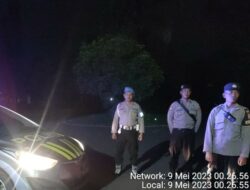 Polsek Gerung Gelar Patroli Malam untuk Cegah 3C dan Gangguan Kamtibmas di Wilayah Hukumnya