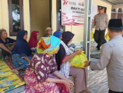 Kapolsek Gerung Pimpin Kegiatan Bakti Sosial dalam Peringatan Hari Bhayangkara ke-77