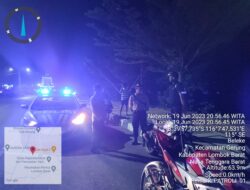 Patroli Terjadwal Polsek Gerung, Sisir Jan Bypass BIL Hingga Perbatasan