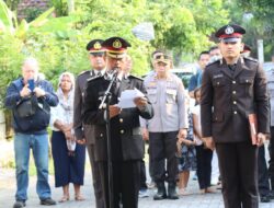 Upacara Pelepasan Penghormatan Terakhir Polres Lombok Barat untuk Almarhum Purn. Kombes Pol Drs. Dewa Maningka Jaya