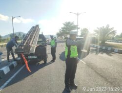 Sat Lantas Polres Lombok Barat Bangun Keamanan dan Keselamatan Berlalu Lintas melalui Patroli 3C di Jalur Bypass Bil 2