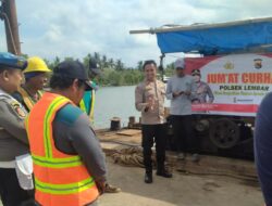 Kapolsek Lembar Gelar Program Jumat Curhat Bersama Pekerja Proyek Jembatan Cemara, Tingkatkan Koordinasi dalam Menjaga Kamtibmas