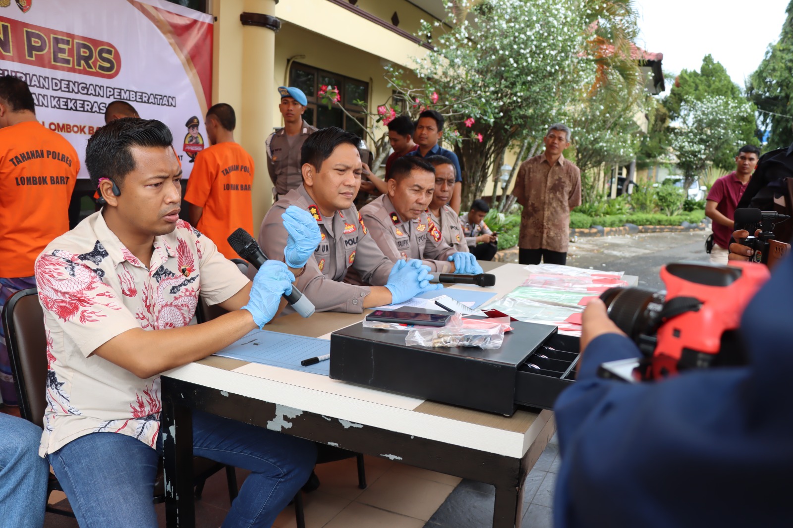 Polres Lombok Barat Berhasil Ungkap Kasus Pencurian dengan Kekerasan di Jalan Raya Bypass BIL II