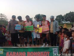 Labuapi Gelar Turnamen Sepak Bola Antar Desa, Perkuat Persatuan dan Kesatuan Bangsa