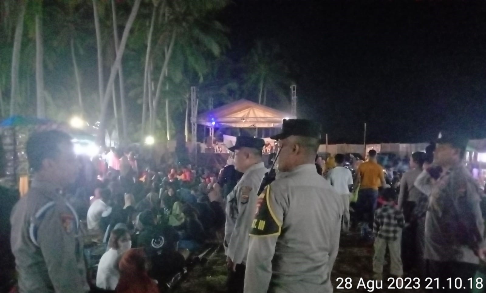 Polsek Gerung dan Bhabinsa Sukses Amankan Rona-Rona dalam Rangka Harkamtibmas