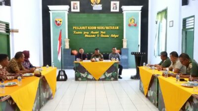 Kolaborasi Kodim 1606/Mataram dan Bawaslu Kota Mataram: Sinergi TNI dan Bawaslu, Wujudkan Suksesnya Pesta Demokrasi Pemilu 2024
