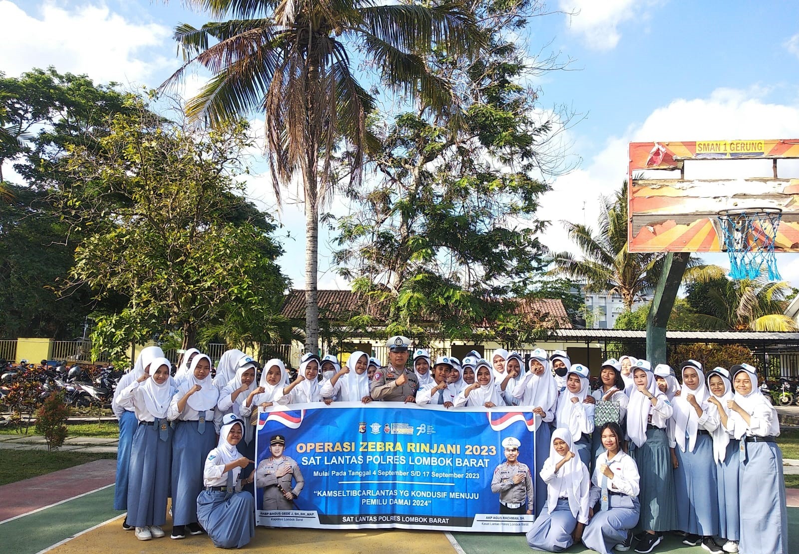 Operasi Zebra Rinjani 2023 Melalui PKS, Tingkatkan Kesadaran dan Kedisiplinan Lalu Lintas di SMAN 1 Gerung