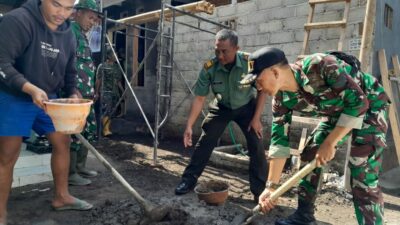 Peringatan HUT TNI ke-78: Sinergi TNI-Masyarakat dalam Mewujudkan Rumah Layak Huni di Lobar