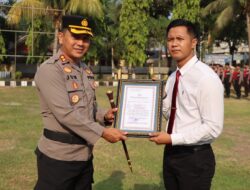 Polres Lombok Barat Beri Penghargaan kepada 6 Personel Berprestasi