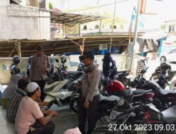 Satbinmas Polres Lombok Barat Sosialisasikan Tahapan Pemilu Serentak 2024 di Gerung