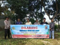 Polsek Labuapi Awasi Ketat Aktivitas Rawan Karhutla di Merembu Barat