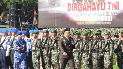 Korem 162/WB Meriahkan HUT TNI ke-78 dengan Tema TNI Patriot NKRI