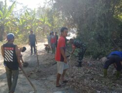 Gotong Royong Desa Selelos: Babinsa dan Warga, Semangat Bersama Ciptakan Lingkungan Bersih dan Nyaman