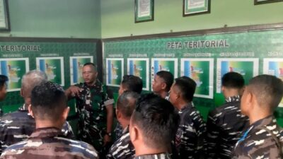 Peningkatan Kemampuan Teritorial: Anggota Lanal Mataram Diberikan Pembekalan oleh Kodim 1606/Mataram