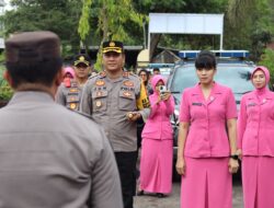 Kapolres Lombok Barat Kunjungi Polsek Kuripan, Tekankan Netralitas dan Waspada Bencana