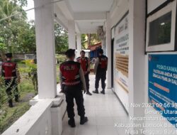 Personel Polres Lombok Barat Patroli dan Jaga Gudang KPU dan Bawaslu Lombok Barat Jelang Pemilu 2024