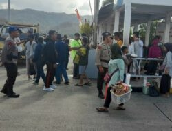 Polres Lombok Barat Periksa Kendaraan dan Personel Amankan Pemilu 2024