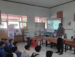 Satlantas Polres Lombok Barat Gelar Safety Riding di SMKN 2 Kuripan