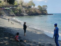 Polair Polres Lombok Barat Patroli Pesisir dan Edukasi Pemilu 2024 di Senggigi