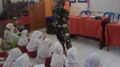 Kolaborasi Babinsa dan Bhabinkamtibmas: Langkah Konkret Ciptakan Lingkungan Belajar Bebas Bullying di Ampenan