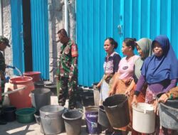 Dusun Tunggu Lawang Barat Terima Bantuan Air Bersih dari Koramil 1606-04/Gerung dan Pemda Lombok Barat
