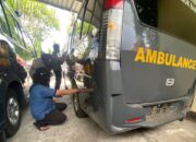 Polres Lombok Barat Dukung Pengamanan Kampanye Pemilu dengan Mobil Ambulance