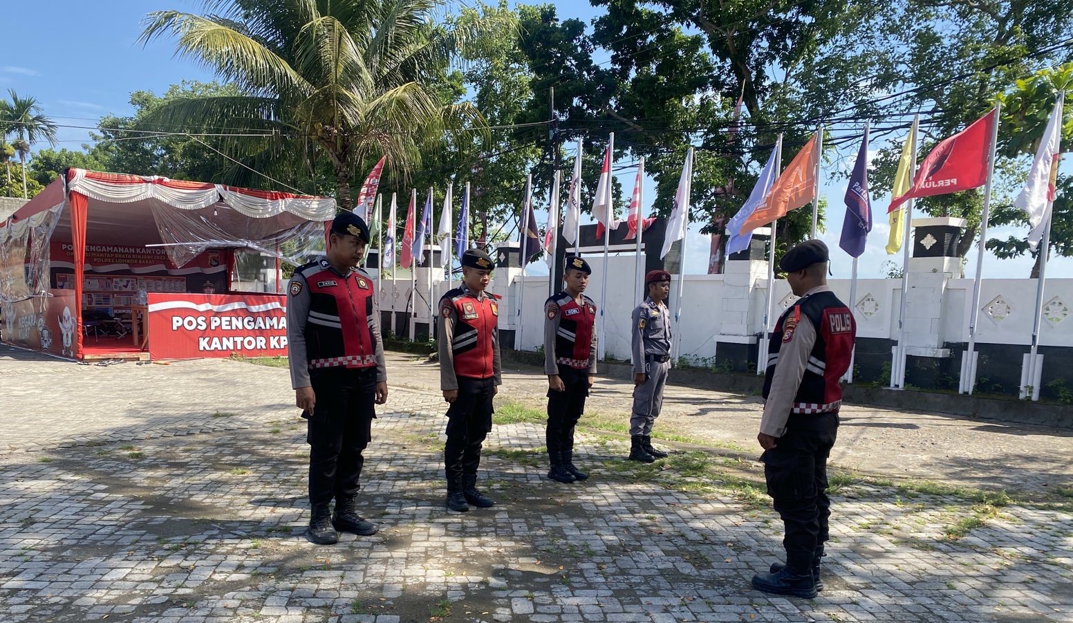 Polres Lombok Barat Gelar Patroli dan Pengamanan Objek Penting Pemilu