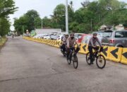 Pos Pelayanan Lembar Gelar Patroli Bersepeda dalam Operasi Lilin Rinjani