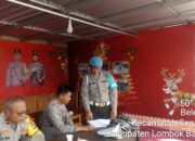 Satgas Ban Ops Lilin Rinjani Polres Lombok Barat Lakukan Pengecekan Personel dan Kelengkapan Pos Pam