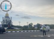 Satgas Kamseltibcarlantas Polres Lombok Barat Gelar Gatur dan Patroli Sore