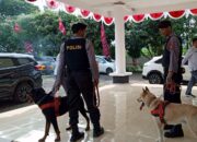 Patroli dan Sterilisasi di Kantor KPU Gerung oleh Polres Lombok Barat