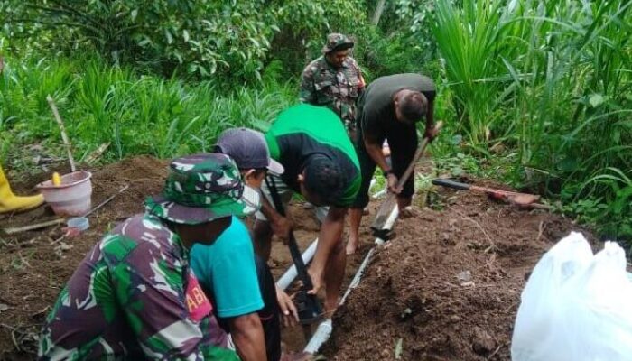 Masyarakat Dusun Peresak Berterima Kasih pada Kodim 1606/Mataram atas Program Pipanisasi Pompa Hidram