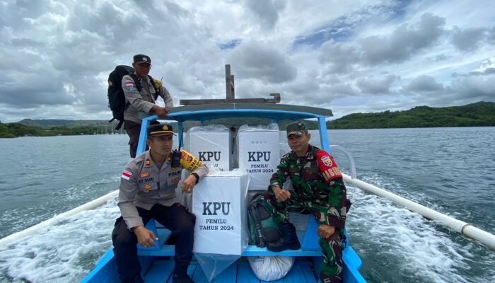 TNI-Polri dan KPU Lombok Barat Bersinergi untuk Menjamin Keamanan Proses Pendistribusian kotak Suara