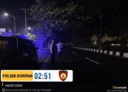 Polsek Kuripan Patroli Malam Antisipasi Balap Liar dan Gangguan Kamtibmas