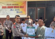 Bakti Sosial Dianmas Mahasiswa STIK Lemdiklat Polri Angkatan ke-81 di Panti Asuhan Asal Adam Mula Jati