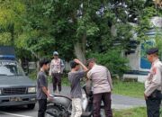 Patroli Rutin Polsek Gerung Ciptakan Situasi Kamtibmas Kondusif