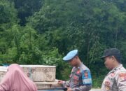 Patroli Polsek Lembar di Rest Area Tanjung Nyet Menjaga Kamtibmas dan Menghimbau Waspada Pohon Tumbang