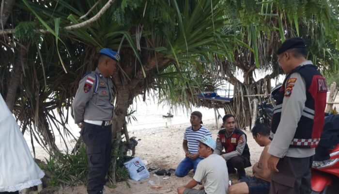 Patroli Gencar Polsek Sekotong Jaga Keamanan Obyek Wisata di Lombok Barat