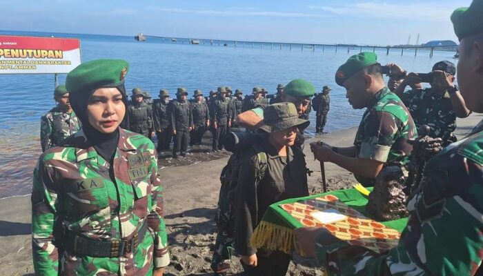 Karyawan Wanita PT. AMMAN Lulus Pelatihan Bersama Korem 162 WB