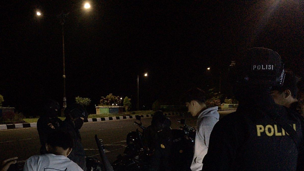 Patroli Perintis Presisi Polres Lombok Barat Jaga Keamanan Malam