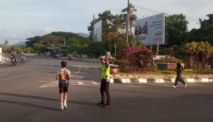 Jalur Bypass BIL 1 dan BIL 2 Aman Terkendali, Satlantas Lombok Barat Gelar Patroli Sore