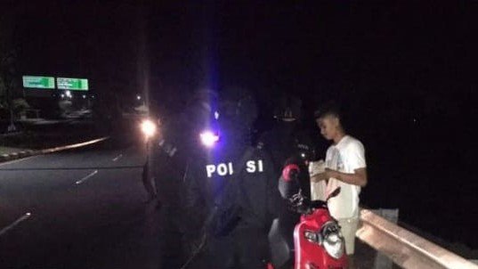 Tim Patroli Perintis Presisi Polres Lombok Barat Sikat Aksi Kejahatan dan Balap Liar di Malam Hari