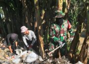 Babinsa dan Pemuda Desa Sesela Bersatu: Bersihkan Sampah, Perkuat Kebersamaan di Gunungsari