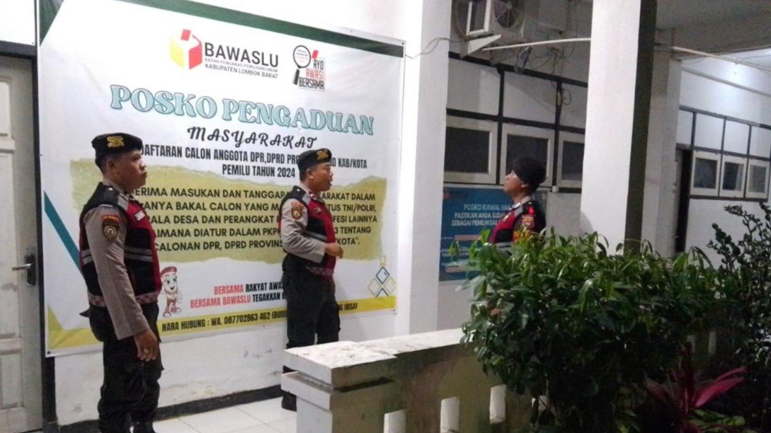 Patroli Preventif Polres Lombok Barat di Objek Vital Pilkada, Jamin Keamanan