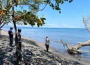 Kapolsek Gerung Pantau Keamanan Wisatawan di Pantai Induk