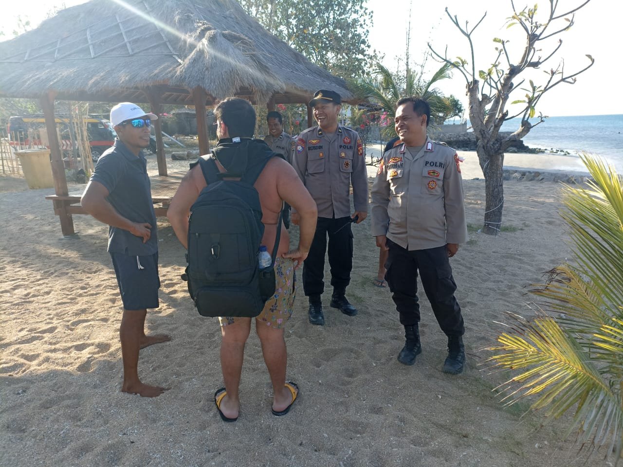 Polsek Sekotong Perketat Keamanan Pelabuhan Tanjung Leong Jelang Pemilu 2024