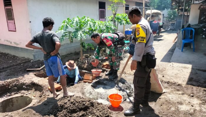 Babinsa Pagutan Timur Dukung Pembuatan Septic Tank Individu: Langkah Nyata Cegah Pencemaran Lingkungan