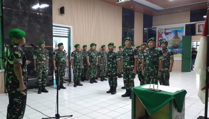 Tradisi Pelepasan dan Penyambutan Anggota Baru Kodim 1606/Mataram